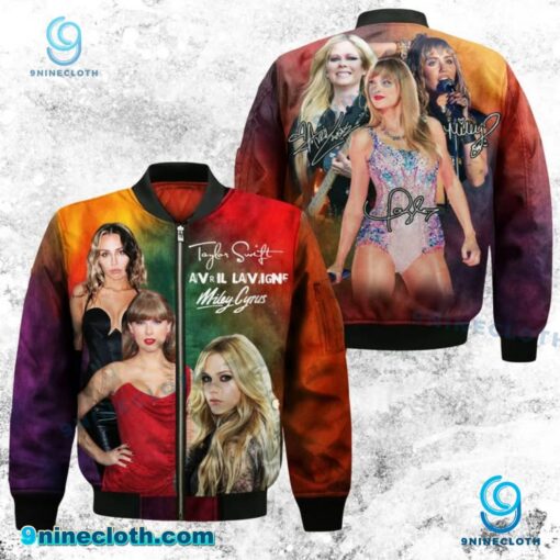 Miley Cyrus, Avril Lavigne, Taylor Swift Bomber Jacket For Fans UpAyLSK
