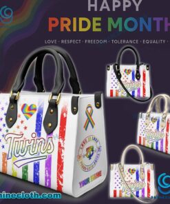 Minnesota Twins MLB X Happy Pride Month 2025 Personalized Leather Handbag BdmNZgz