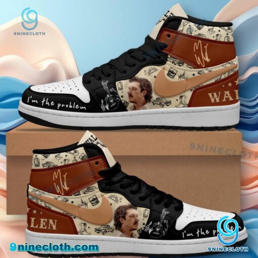 Morgan Wallen Signature I'm The Problem Air Jordan High Top Shoes 6porzDK