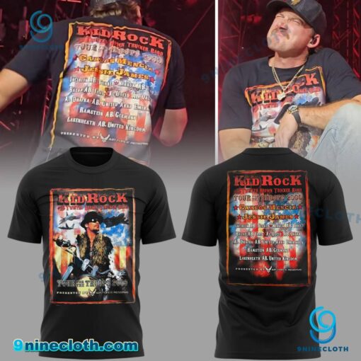 Morgan Wallen Wearing Kid Rock 2009 Tour For The Troops T-shirt 76TJDSY