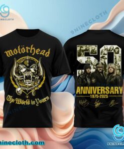 Motorhead The World Is Yours 50th Anniversary T-shirt, Hoodie YMrFPdG
