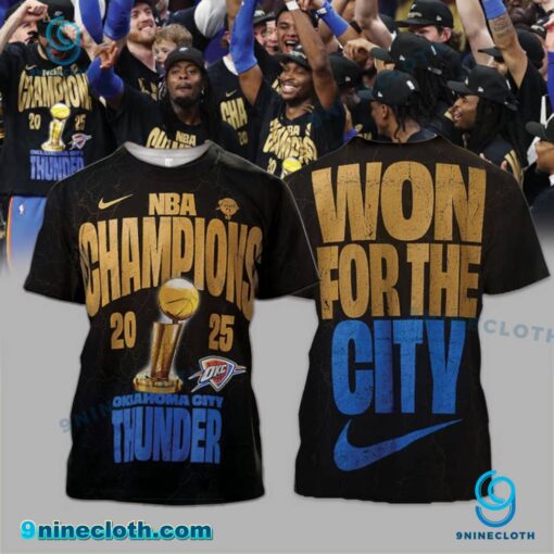 Oklahoma City Thunder 2025 NBA Finals Champions Shirt gdWoueB