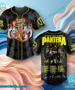Pantera The Heaviest Tour Of The Summer 2025 US Tour Baseball Jersey 8XGZLPh