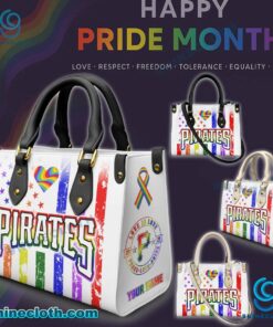Pittsburgh Pirates MLB X Happy Pride Month 2025 Personalized Leather Handbag ZciFL1I