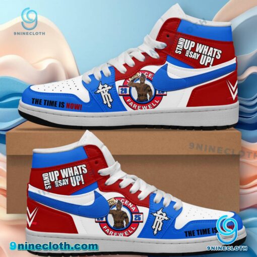 R-truth Ron Cena Stand Up And Say What's Up Air Jordan High Top Shoes M7b6WRs