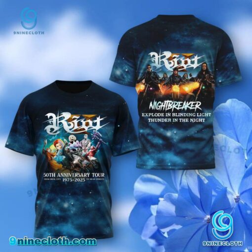 Riot 50th Anniversary Tour 1975-2025 Shirt aL51G4v