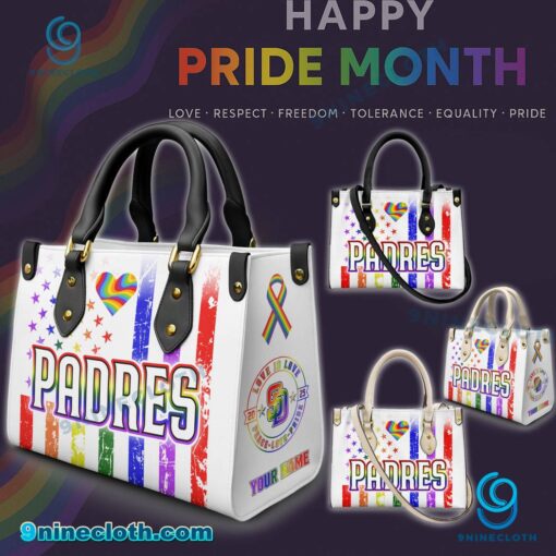 San Diego Padres MLB X Happy Pride Month 2025 Personalized Leather Handbag 2vVfPYQ
