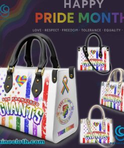 San Francisco Giants MLB X Happy Pride Month 2025 Personalized Leather Handbag lUxMdc0