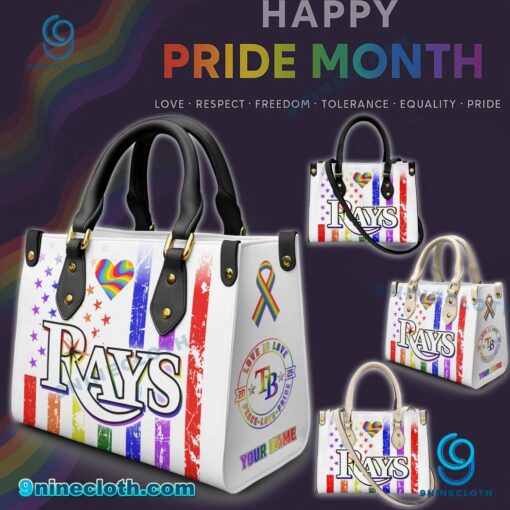 Tampa Bay Rays MLB X Happy Pride Month 2025 Personalized Leather Handbag mdS6ZJw