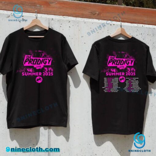 The Prodigy Summer Festivals Tour 2025 Unisex T-shirt GZqa2kH