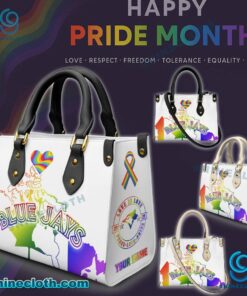 Toronto Blue Jays MLB X Happy Pride Month 2025 Personalized Leather Handbag 8GPKTXj