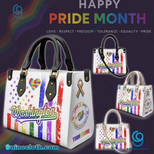 Washington Nationals MLB X Happy Pride Month 2025 Personalized Leather Handbag wqasjlu