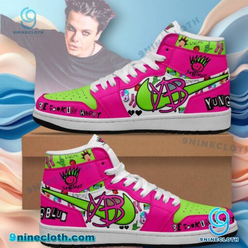 Yungblud Be Fookin Happy Air Jordan High Top Shoes UQl751k