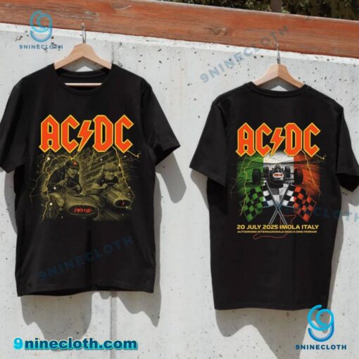 ACDC 20 July 2025 Imola Italy Pwr Up Tour T-shirt Ph0N1KJ