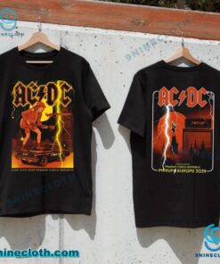 ACDC Prague Pwr Up Tour Europe 2025 Unisex T-shirt 27jh0p3