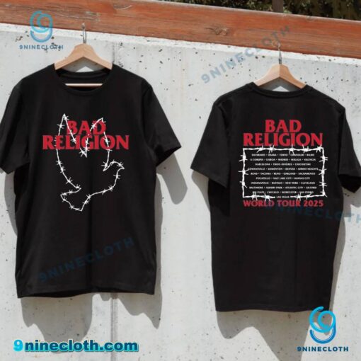 Bad Religion Barbed Dove World Tour 2025 Unisex T-shirt BdkAQ2l