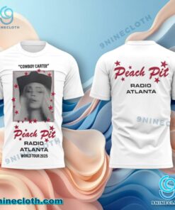 Beyonce Cowboy Carter Peach Pit Radio Atlanta World Tour 2025 T-shirt hnoP6Tu