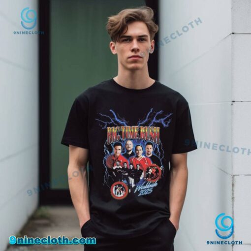 Big Time Rush In Real Life Worldwide 2025 Bootleg Lightning T-shirt NFfDl7P