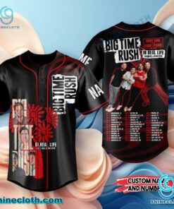 Big Time Rush In Real Life Worldwide Tour 2025 Personalized Baseball Jersey 3AQNLys