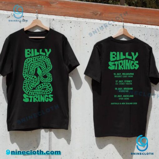 Billy Strings Australia And New Zealand 2025 Snake Art T-shirt Jtz6Ivl