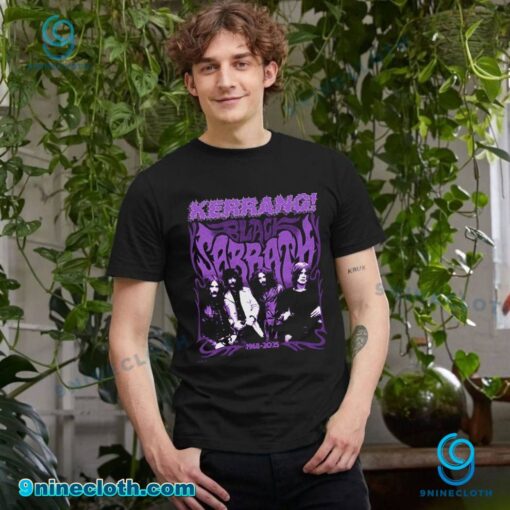 Black Sabbath X Kerrang 1968-2025 Unisex T-shirt 5xcdujs