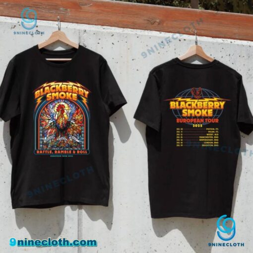 Blackberry Smoke Rattle Ramble And Roll European Tour 2025 Unisex T-shirt Ss3e9pg