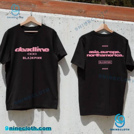 Blackpink Continent Logo Deadline World Tour Asia Europe North America 2025-2026 Unisex T-shirt LGoU9IB