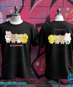 Blackpink Plush Character Deadline World Tour 2025 New York T-shirt FsIXK7m
