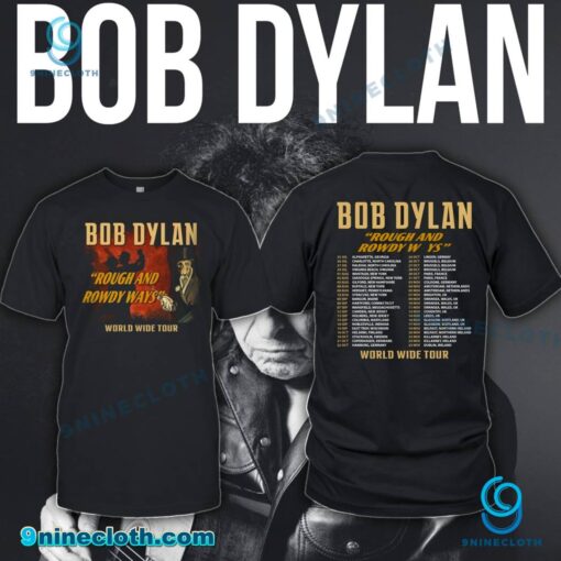 Bob Dylan Rough And Rowdy Ways Worldwide Tour 2025 T-shirt JNWT3ka
