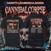 Cannibal Corpse North America 2025 Tour T-shirt RjKpBsH