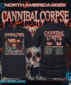 Cannibal Corpse North America 2025 Tour T-shirt RjKpBsH