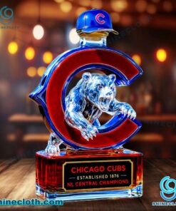 Chicago Cubs Custom Whiskey Bottle zeBDIC1