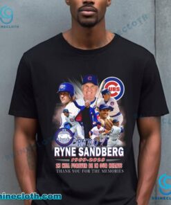 Chicago Cubs Ryne Sandberg 23 Will Forever Be In Our Hearts T-shirt V0LhA64