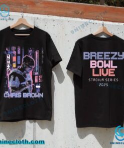 Chris Brown Breezy Bowl XX Light Bright 2025 Unisex T-shirt J6i2Ugp