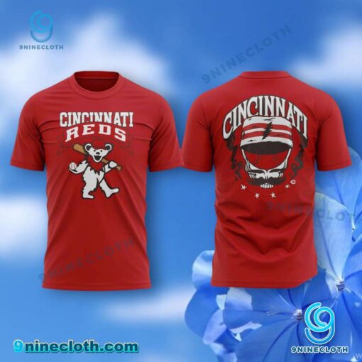Cincinnati Reds Grateful Dead Night 2025 T-shirt vXT7gEJ
