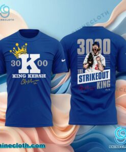 Clayton Kershaw 3000 The Strikeout King Signature Unisex T-shirt ABJG8Sn