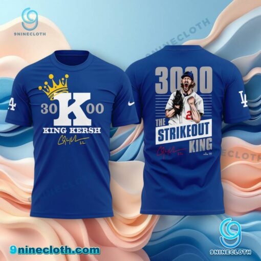 Clayton Kershaw 3000 The Strikeout King Signature Unisex T-shirt ABJG8Sn