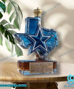 Dallas Cowboys 65th Anniversary 1960-2025 Custom Whiskey Bottle ZCbrmuo