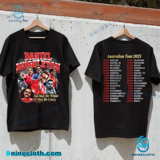 Daniel Muggleton Australian 2025 Tour Dates T-shirt 6JTtAq0