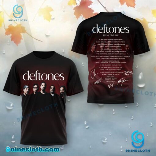 Deftones EU UK Tour 2026 T-shirt, Hoodie LQ6XqME