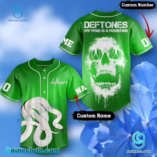 Deftones My Mind Is A Mountain Personalized Baseball Jersey xXM2cnD