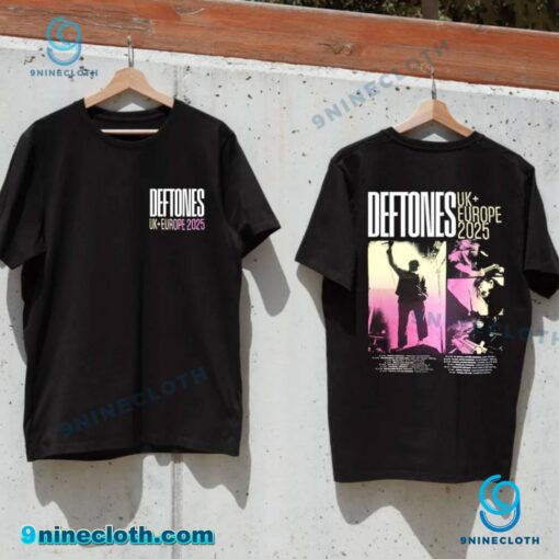 Deftones UK + Europe 2025 Tour Merch T-shirt MaLdzXK