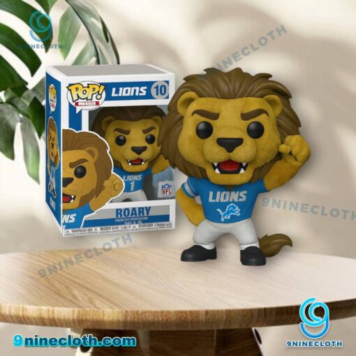 Detroit Lions Roary Mascot Collectible Figure tqkZav1