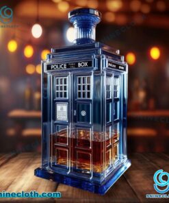 Doctor Who Police Box Custom Whiskey Bottle 1eKqtnf