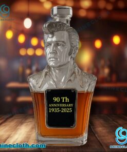 Elvis Presley 90th Anniversary 1935-2025 Custom Whiskey Bottle FQnE0Xq