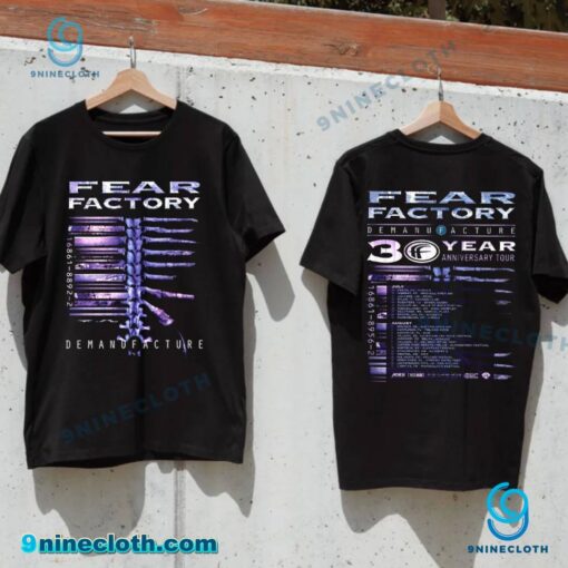 Fear Factory Demanufacture 30 Year Anniversary Tour Europe 2025 Dates Unisex T-shirt sofqlAb