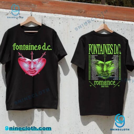 Fontaines D.C. Favourite Heart Romance 2025 Tour Unisex T-shirt Fs4RoJw
