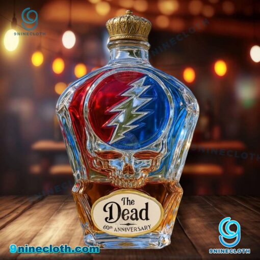 Grateful Dead 60th Anniversary Custom Whiskey Bottle nAU7PtO