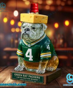 Green Bay Packers Bulldog Custom Whiskey Bottle 5YNctWD