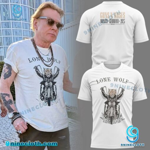 Guns N' Roses Lone Wolf Munich Germany 2025 T-shirt FWNJwfn